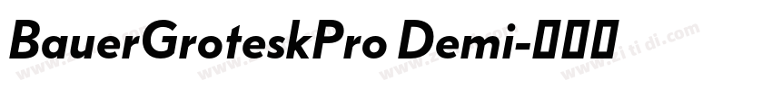 BauerGroteskPro Demi字体转换 BauerGroteskPro Demi字体转换